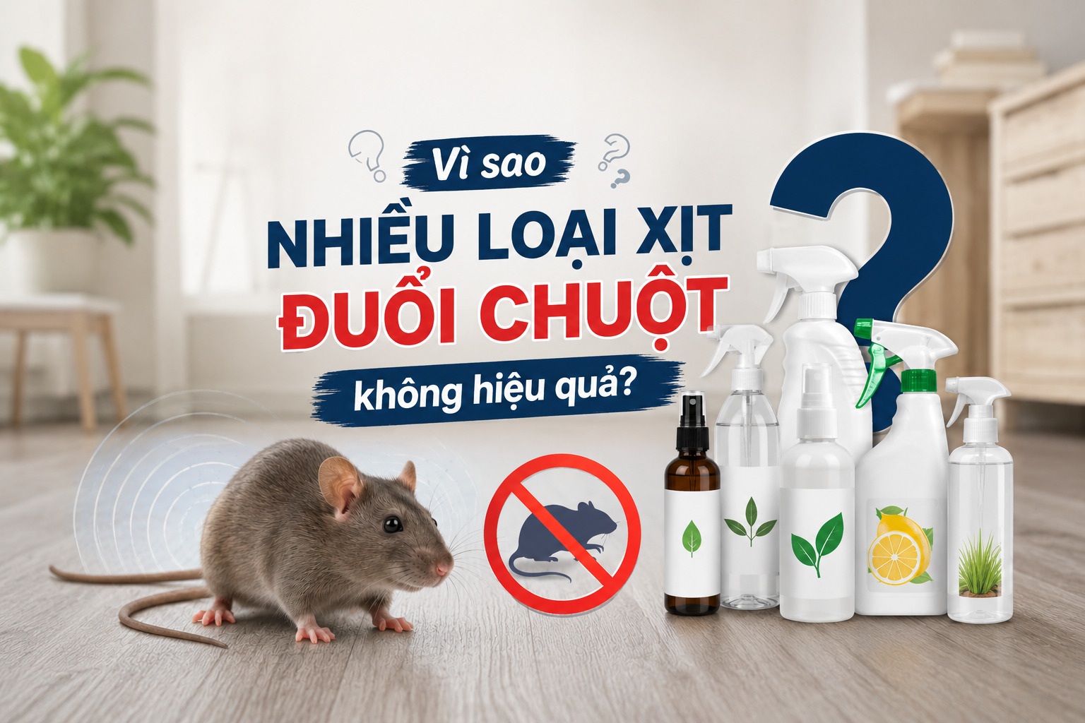 Vì sao nhiều loại xịt đuổi chuột không hiệu quả?
