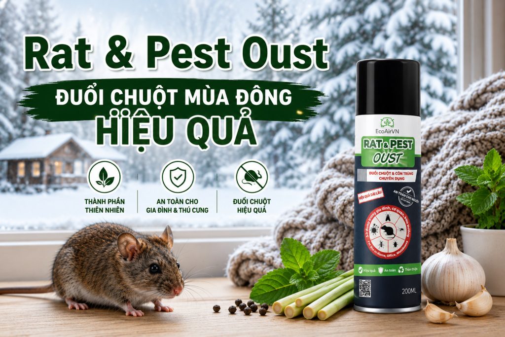 Cách đuổi chuột trong mùa đông hiệu quả, an toàn 