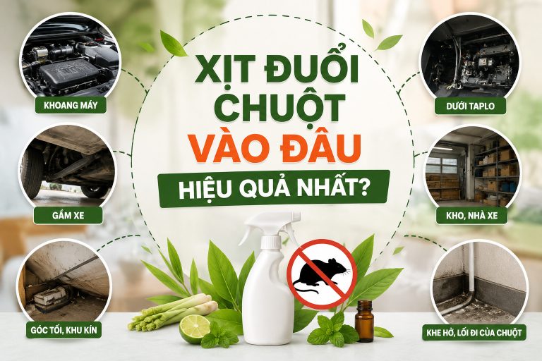 Xịt đuổi chuột vào đâu hiệu quả nhất?