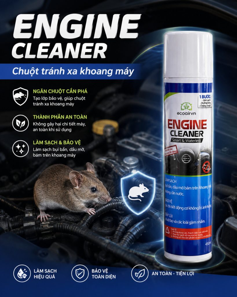 Nên dùng xịt chống chuột ô tô hay thuốc diệt chuột?