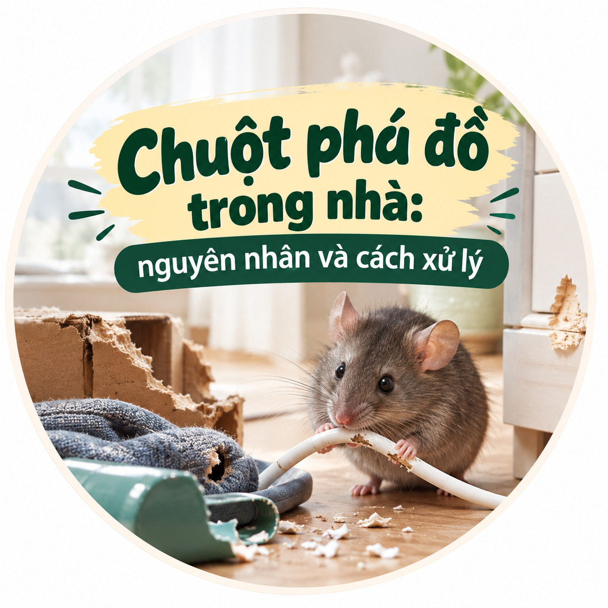 Chuột phá đồ trong nhà: nguyên nhân và cách xử lý