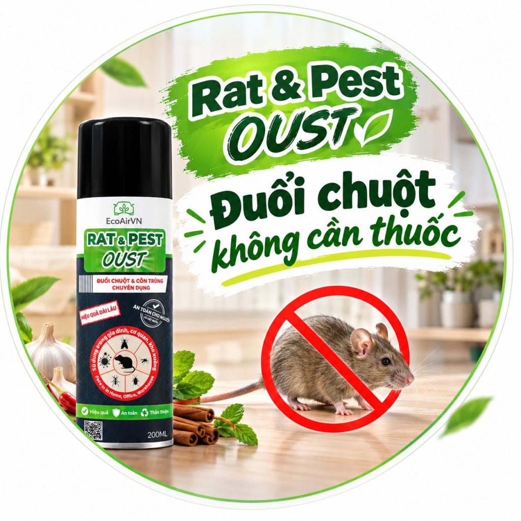 Cách đuổi chuột không cần thuốc diệt chuột 