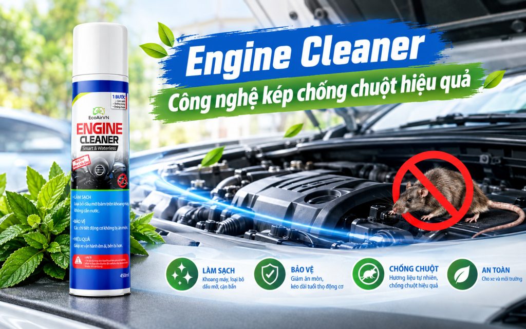 Công nghệ 2 lớp Mùi và Vị trong xịt chống chuột ô tô