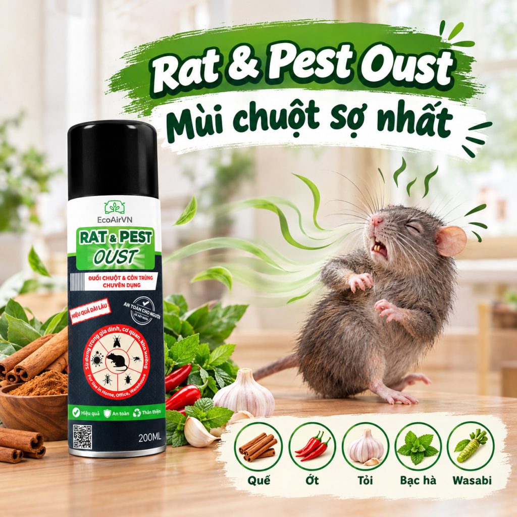 Chuột có sợ mùi quế không? 
