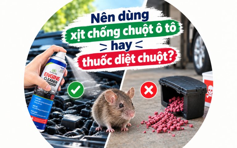 Nên dùng xịt chống chuột ô tô hay thuốc diệt chuột?