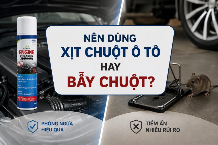 Nên dùng xịt chuột ô tô hay bẫy chuột? 