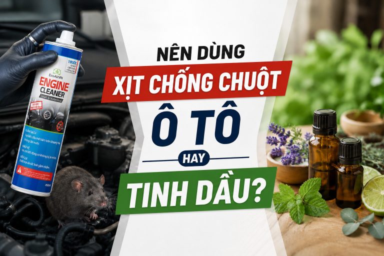 nên dùng xịt chống chuột ô tô hay tinh dầu