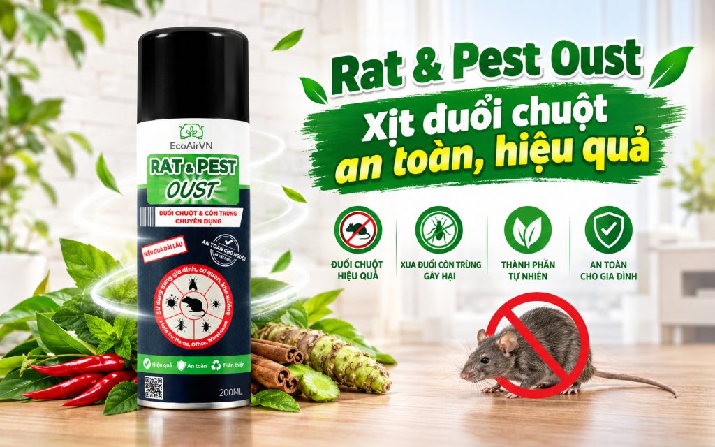 Xịt đuổi chuột có đuổi được chuột thật không? 