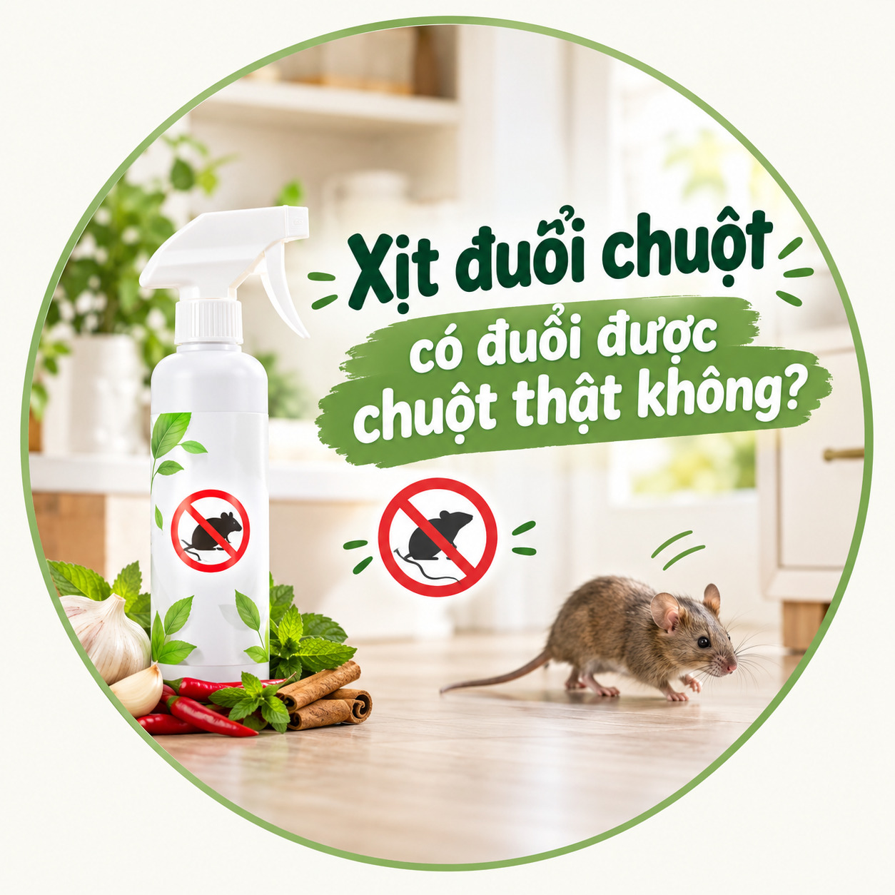 Xịt đuổi chuột có đuổi được chuột thật không? 