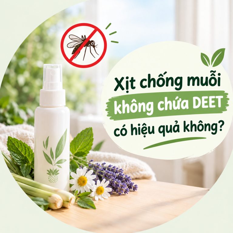 Xịt chống muỗi không chứa DEET có hiệu quả không? 