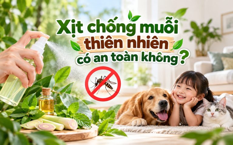 Xịt chống muỗi thiên nhiên có an toàn không? 