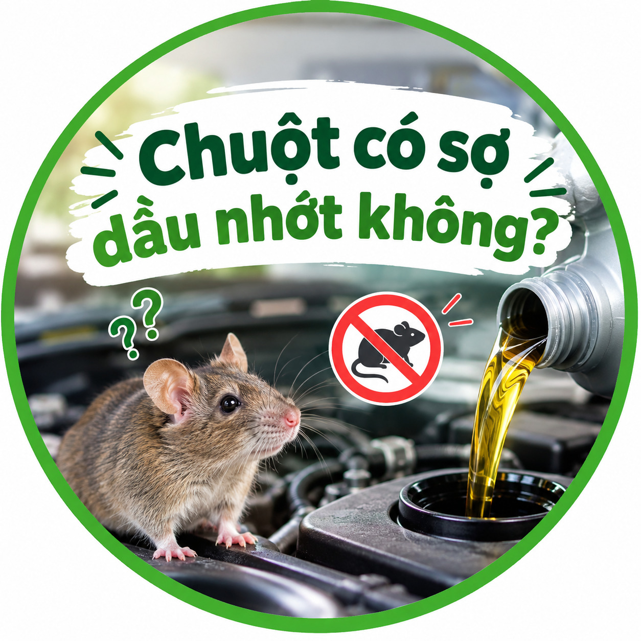 Chuột có sợ dầu nhớt không? 
