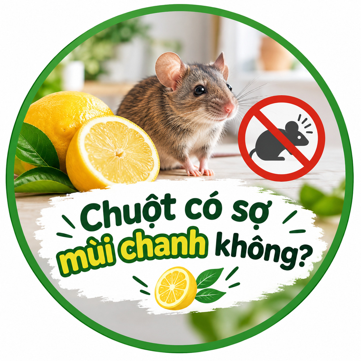 Chuột có sợ mùi chanh không?
