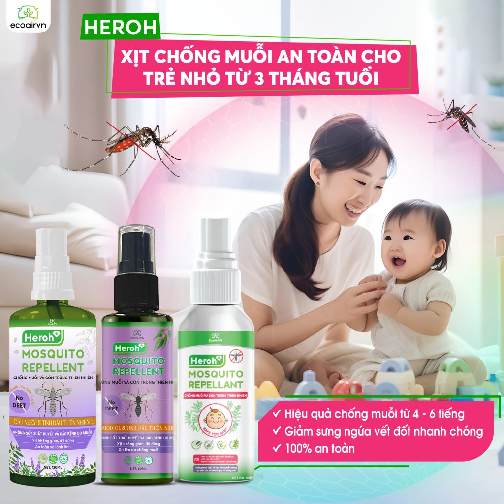 Xịt chống muỗi thiên nhiên loại nào tốt?
