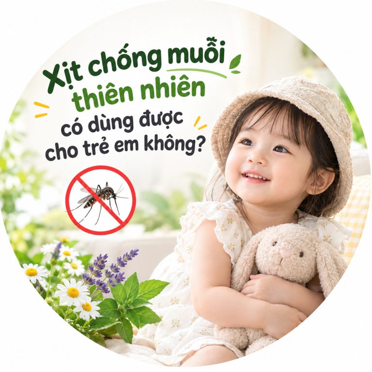 Xịt chống muỗi thiên nhiên có dùng được cho trẻ em không? 