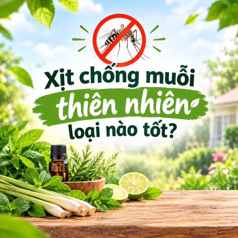 Xịt chống muỗi thiên nhiên loại nào tốt?