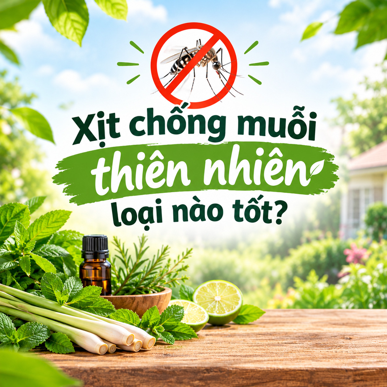 Xịt chống muỗi thiên nhiên loại nào tốt?